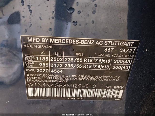 2021 MERCEDES-BENZ GLA 250 9