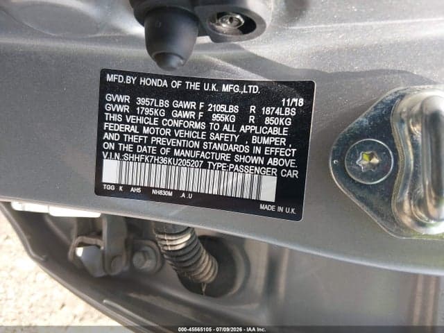 2019 HONDA CIVIC LX 9