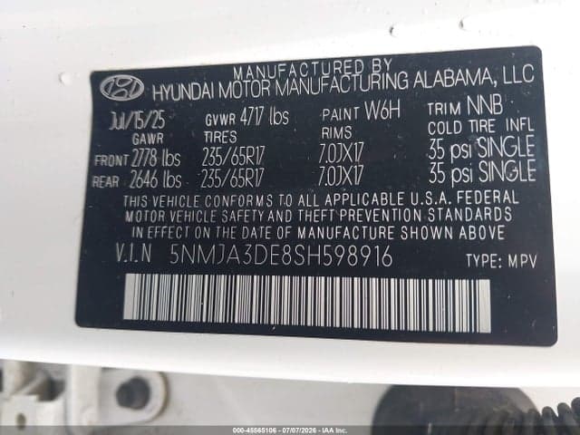 2025 HYUNDAI TUCSON SE 9