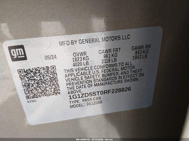 2024 CHEVROLET MALIBU FWD 1LT 9