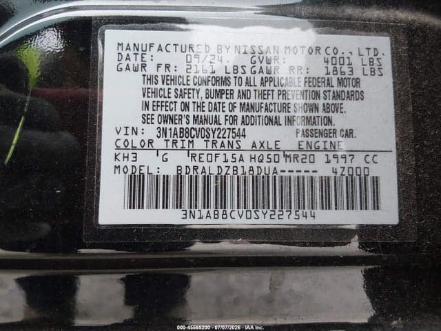 2025 NISSAN SENTRA SV 9