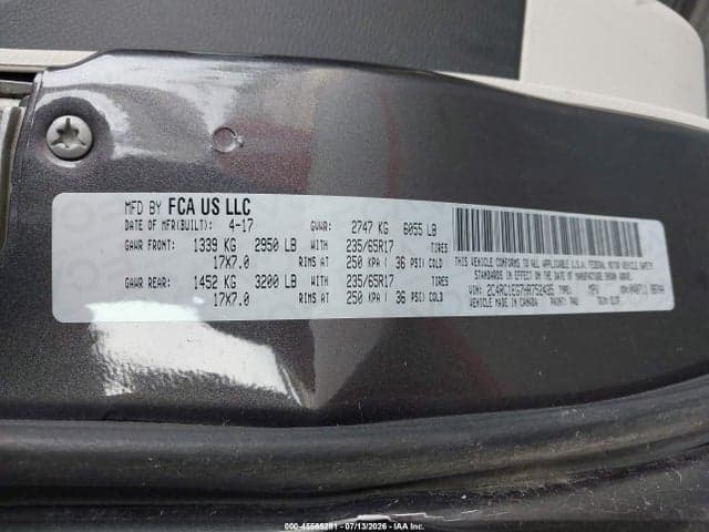 2017 CHRYSLER PACIFICA TOURING-L PLUS 9