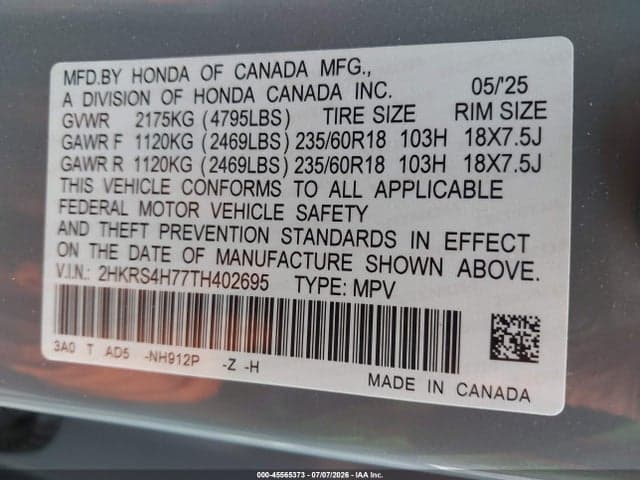 2026 HONDA CR-V EX-L AWD 9