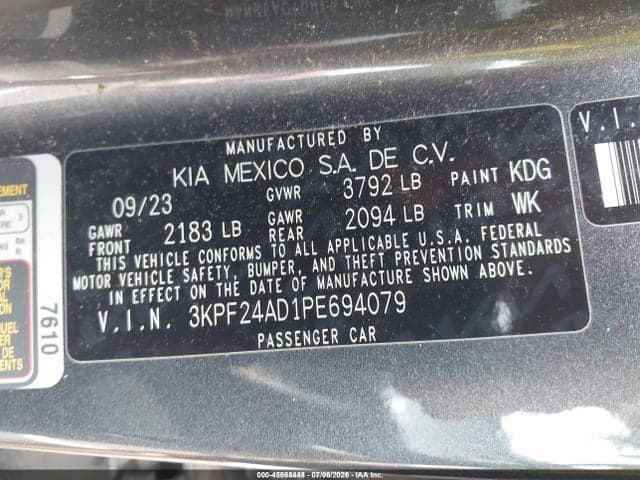 2023 KIA FORTE LXS 9