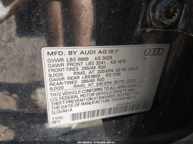 2018 AUDI Q7 3.0T PREMIUM 9