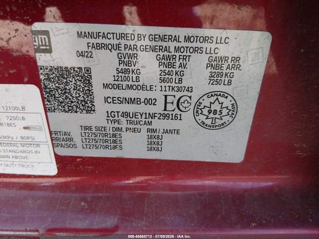 2022 GMC SIERRA 3500HD SLT 9