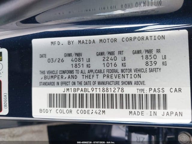 2026 MAZDA MAZDA3 2.5 S SELECT SPORT 9