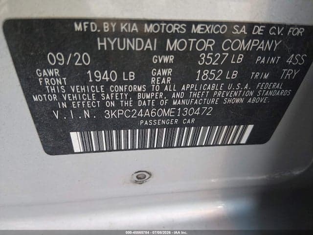 2021 HYUNDAI ACCENT SE 9