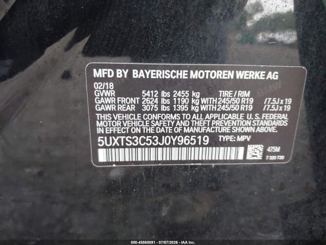 2018 BMW X3 M40I 10