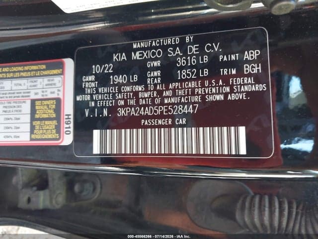 2023 KIA RIO S 9