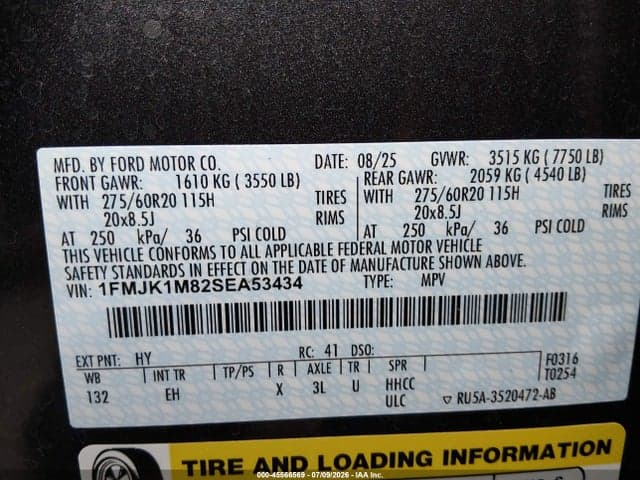 2025 FORD EXPEDITION PLATINUM MAX 9