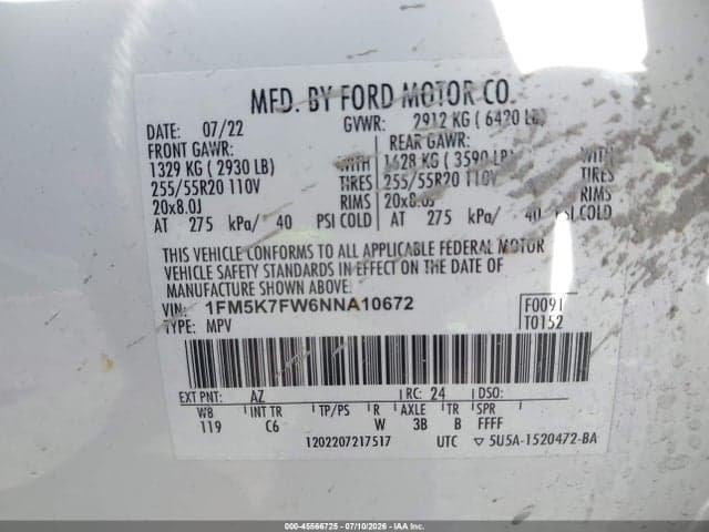 2022 FORD EXPLORER LIMITED 9
