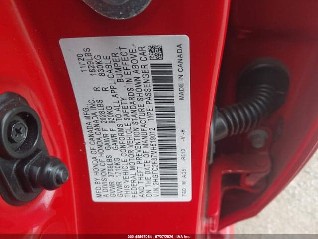 2021 HONDA CIVIC SPORT 9
