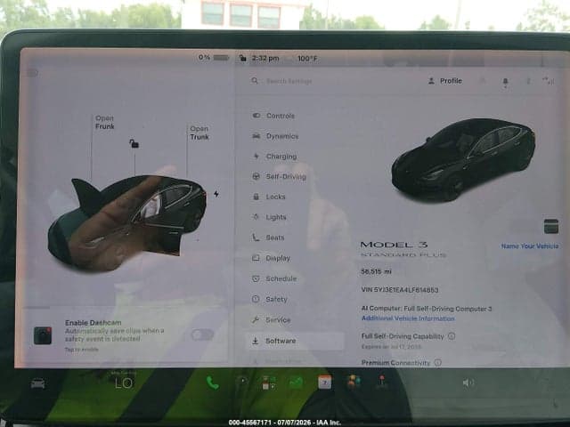 2020 TESLA MODEL 3 STANDARD RANGE PLUS REAR-WHEEL DRIVE/STANDARD RANGE REAR-WHEEL DRIVE 7