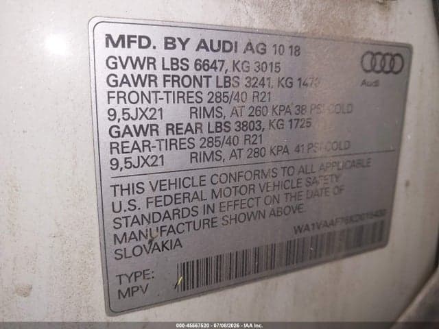 2019 AUDI Q7 55 PREMIUM 9