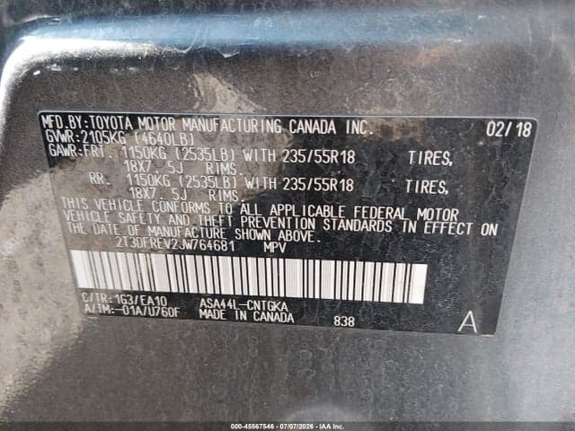 2018 TOYOTA RAV4 LIMITED 9