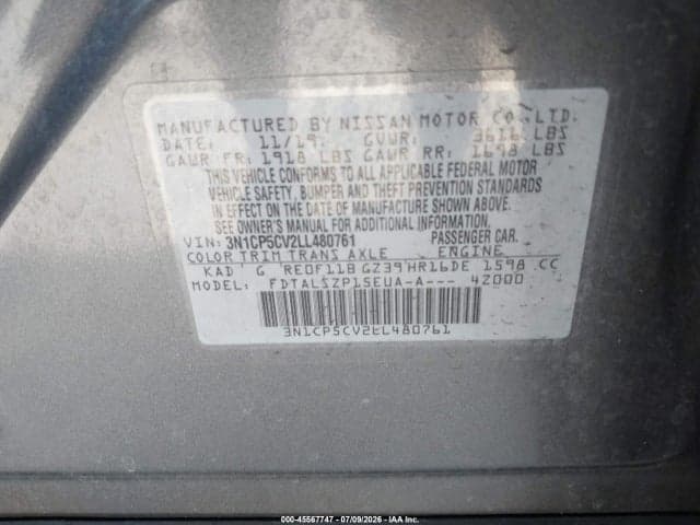 2020 NISSAN KICKS SV XTRONIC CVT 9