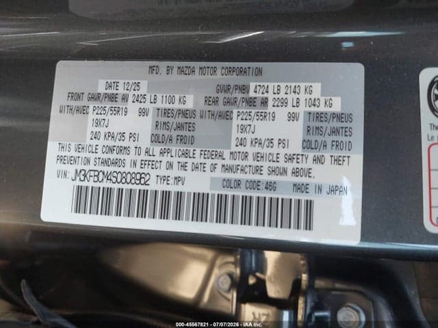 2025 MAZDA CX-5 2.5 S PREFERRED 9