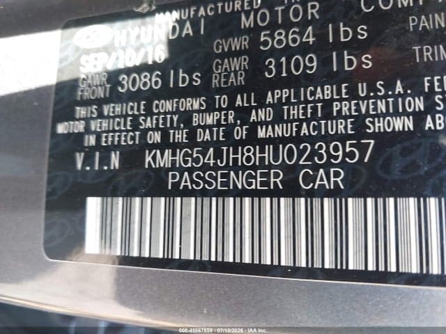 2017 GENESIS G90 5.0 ULTIMATE 9