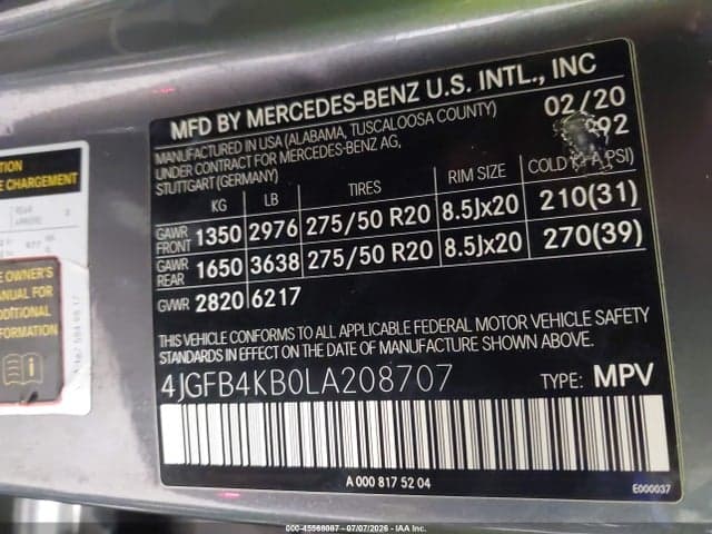 2020 MERCEDES-BENZ GLE 350 4MATIC 9