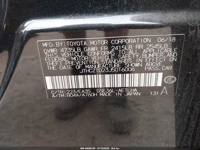 2018 LEXUS IS 350 9