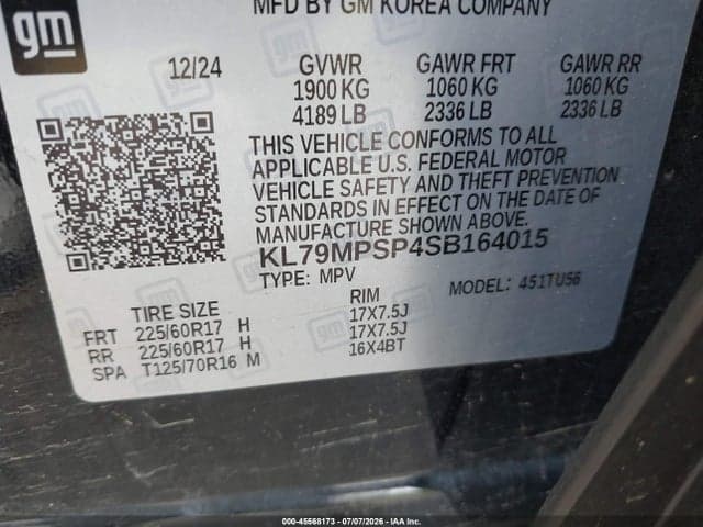 2025 CHEVROLET TRAILBLAZER FWD LT 9