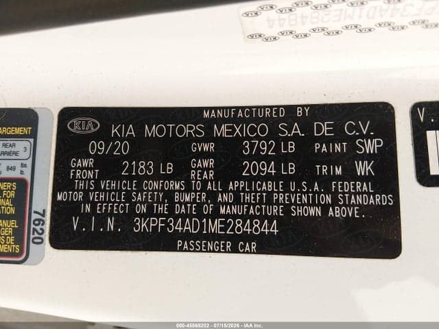 2021 KIA FORTE GT-LINE 9