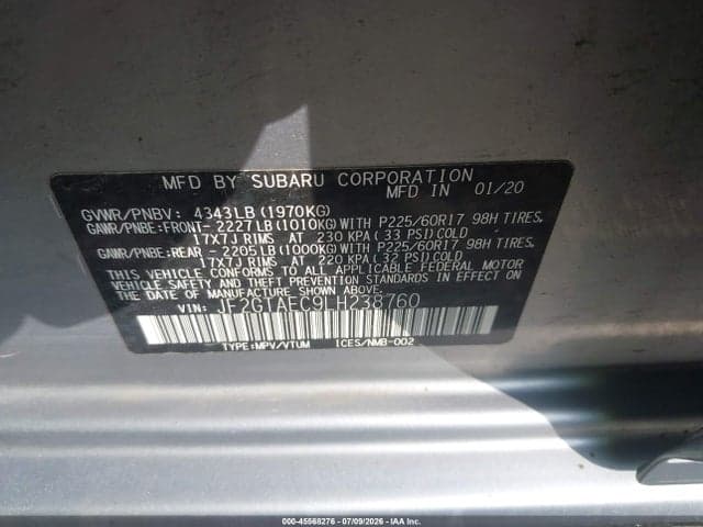 2020 SUBARU CROSSTREK PREMIUM 9