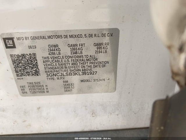 2019 CHEVROLET TRAX LT 9