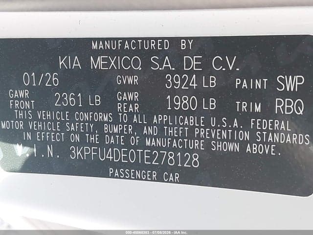 2026 KIA K4 EX 9