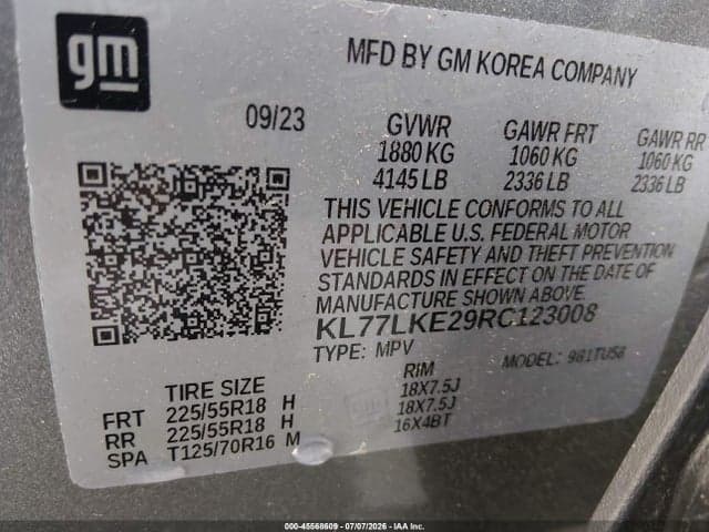 2024 CHEVROLET TRAX FWD ACTIV 9