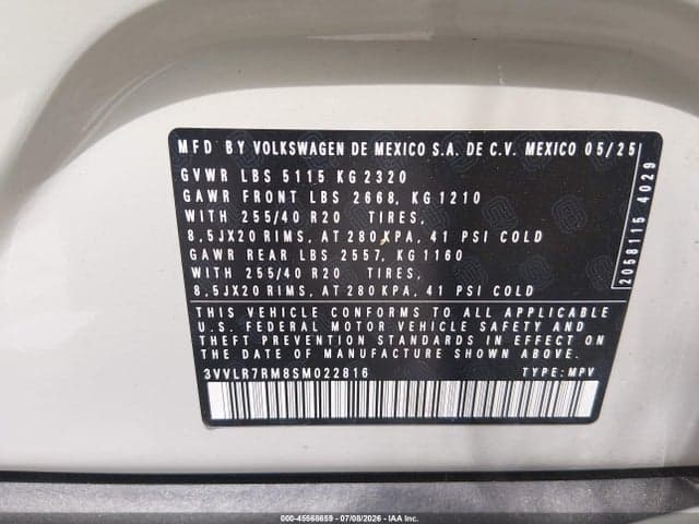 2025 VOLKSWAGEN TIGUAN 2.0T SEL R-LINE 9