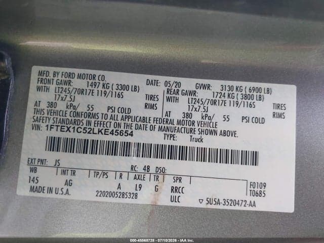 2020 FORD F-150 XL 9