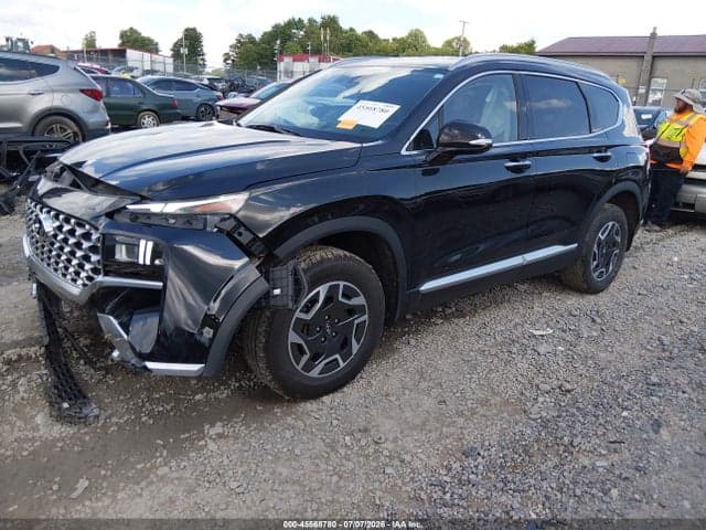 2022 HYUNDAI SANTA FE HYBRID BLUE 2