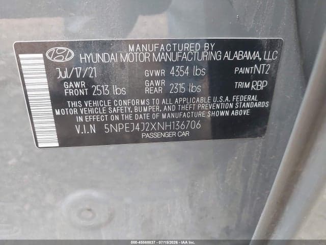 2022 HYUNDAI SONATA SEL PLUS 9