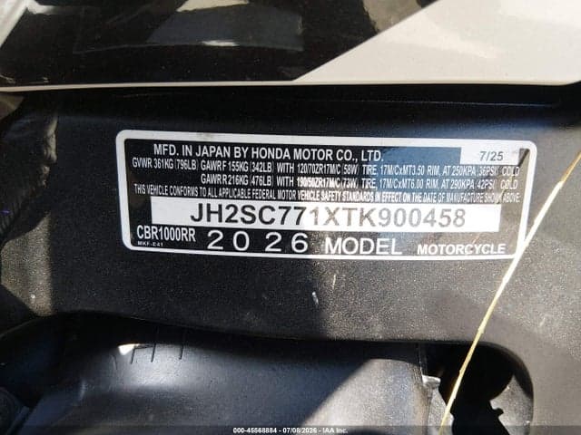 2026 HONDA CBR1000 RR 10