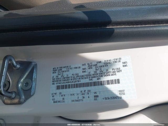 2017 FORD ESCAPE TITANIUM 9