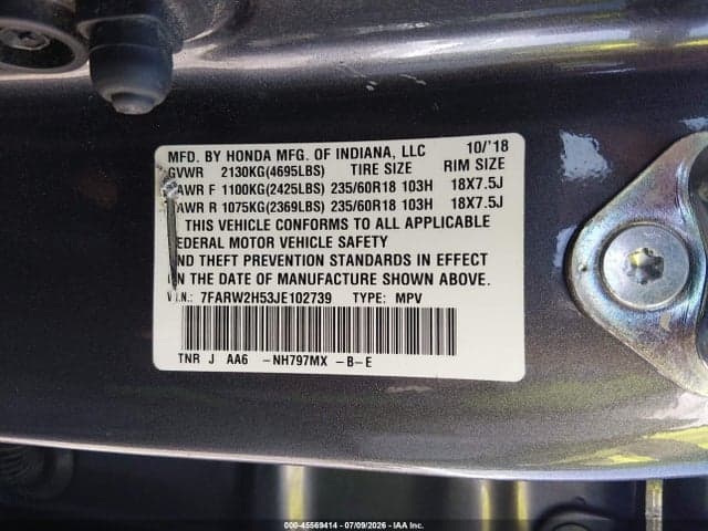 2018 HONDA CR-V EX 9