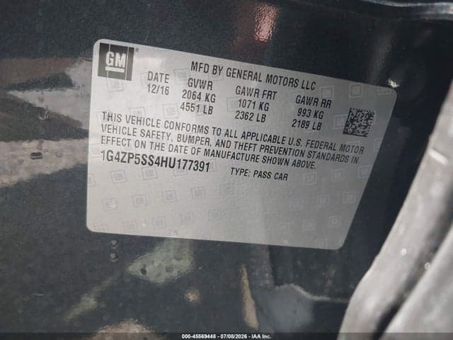 2017 BUICK LACROSSE ESSENCE 9
