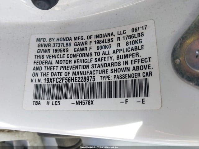 2017 HONDA CIVIC LX 9