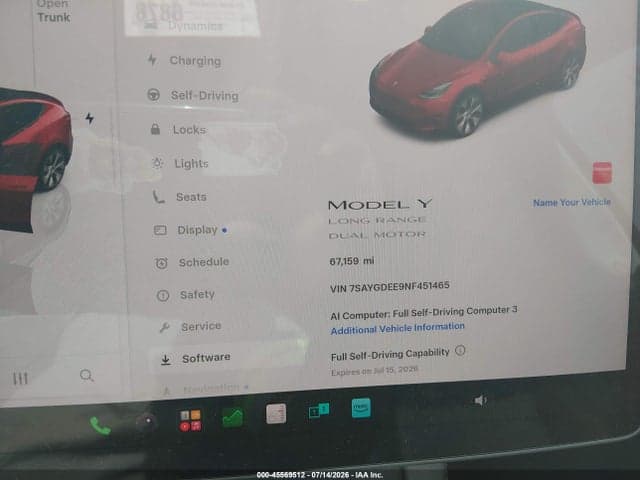 2022 TESLA MODEL Y LONG RANGE DUAL MOTOR ALL-WHEEL DRIVE 7