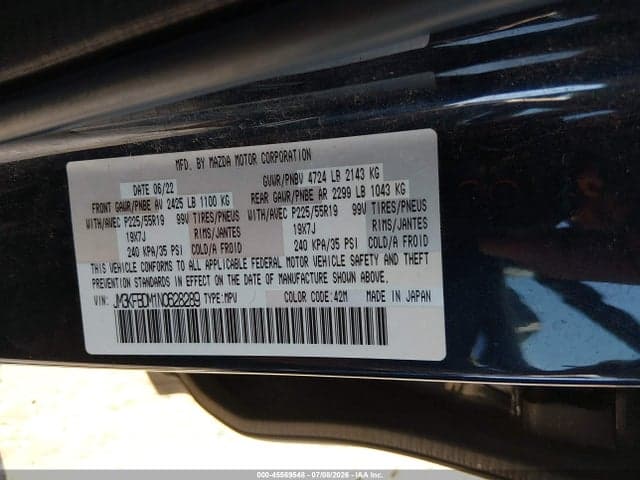 2022 MAZDA CX-5 2.5 S PREMIUM 9