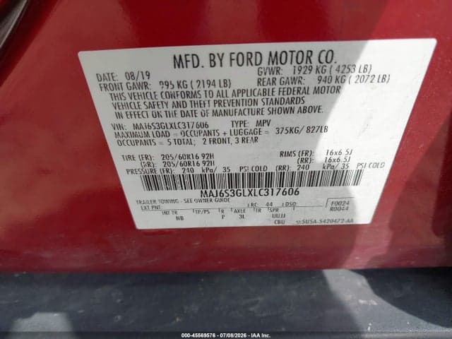 2020 FORD ECOSPORT SE 9