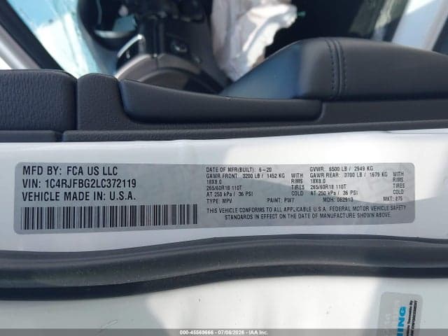 2020 JEEP GRAND CHEROKEE LIMITED 4X4 9