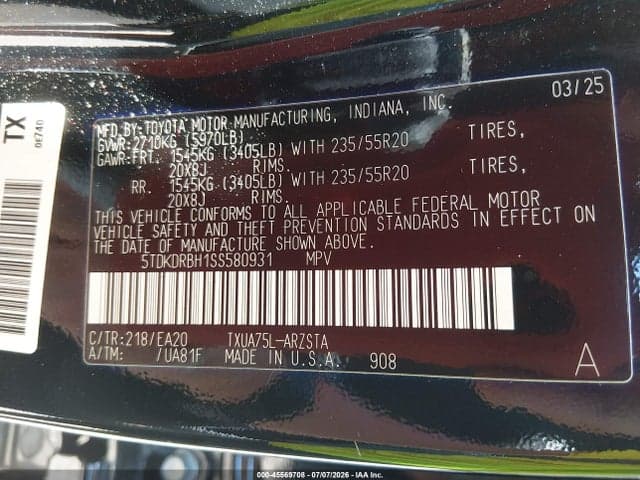 2025 TOYOTA HIGHLANDER XSE 9