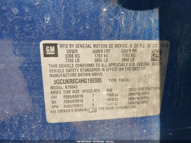 2017 CHEVROLET SILVERADO 1500 1LT 9