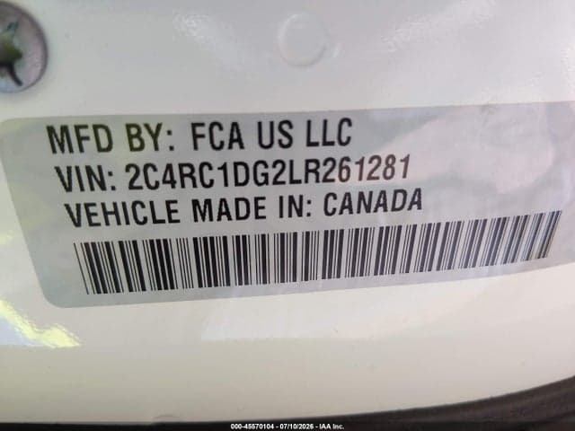 2020 CHRYSLER VOYAGER LXI 9