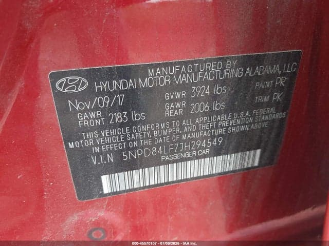 2018 HYUNDAI ELANTRA SEL 9