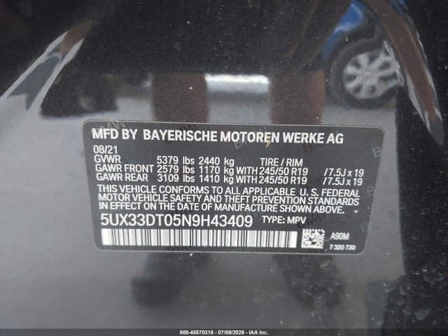 2022 BMW X4 XDRIVE30I 9