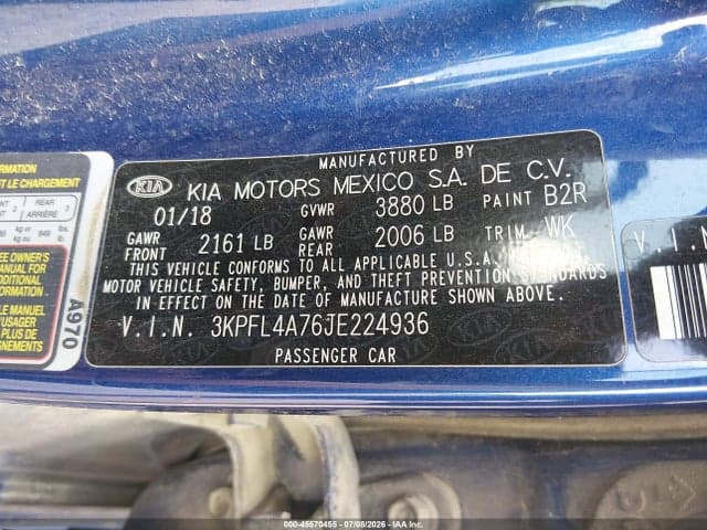 2018 KIA FORTE S 9